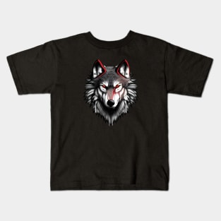 Wolf Face Kids T-Shirt